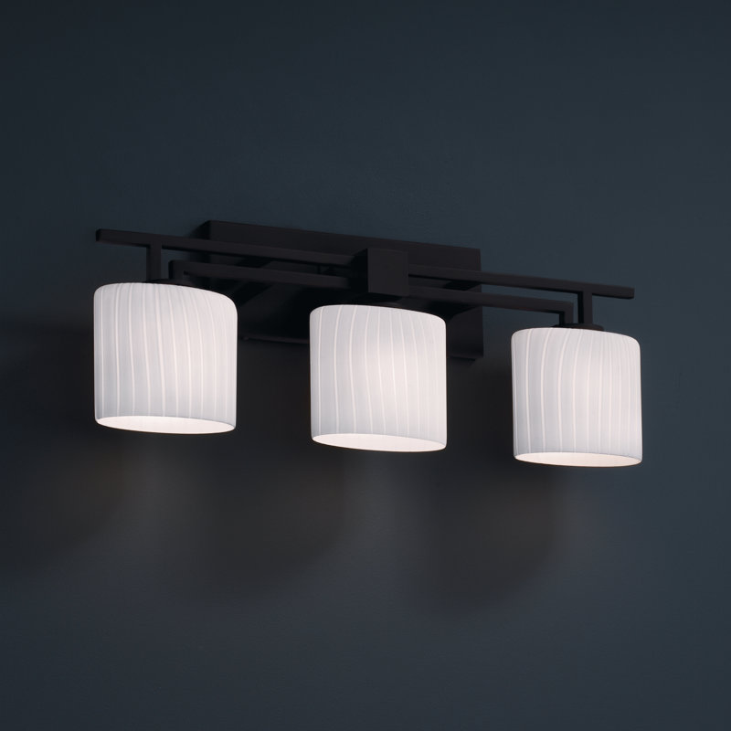 Bonamy 3 - Light Vanity Light, Matte Black, Mercury