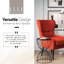 Table de bout moderne en sablier Elle Decor Cami, table d'appoint en métal avec plateau en métal, pour table basse ou salon, table de chevet décorative ronde pour la chambre-32799296