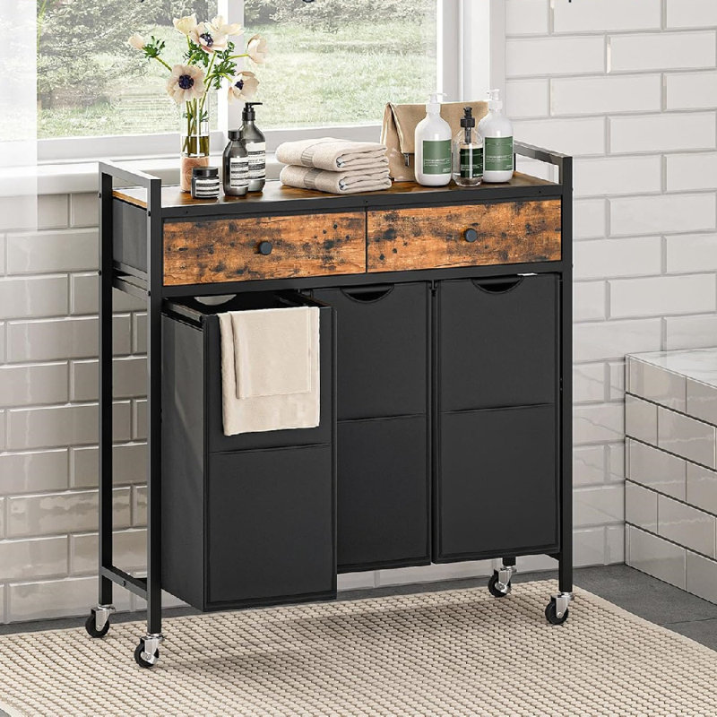 Solid Wood and Fabric