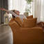Chaise longue rembourrée en velours côtelé-105193811