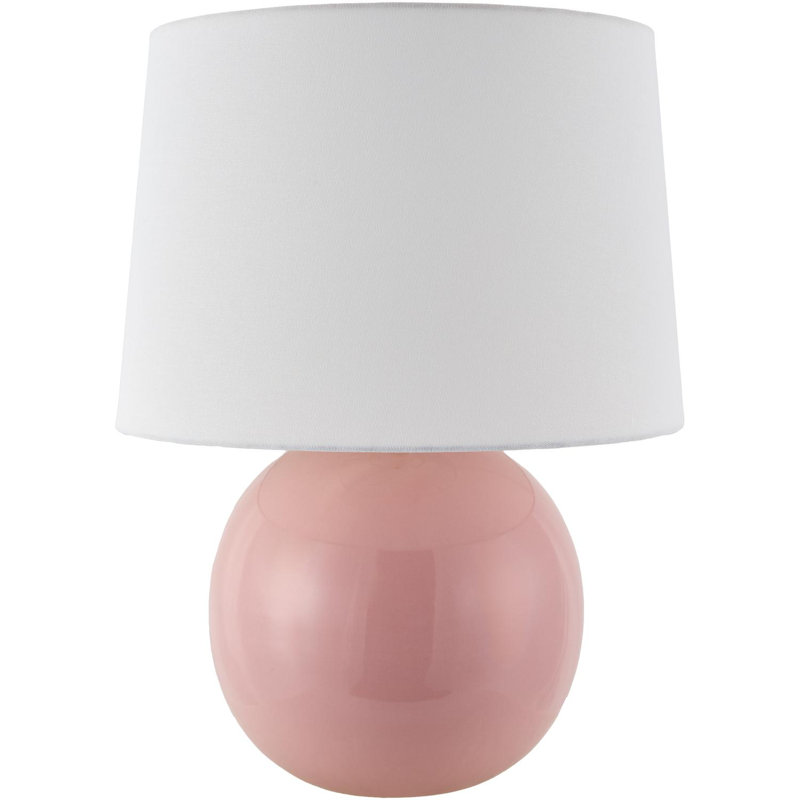 Havrilka Sphere Ceramic Table Lamp, Pink