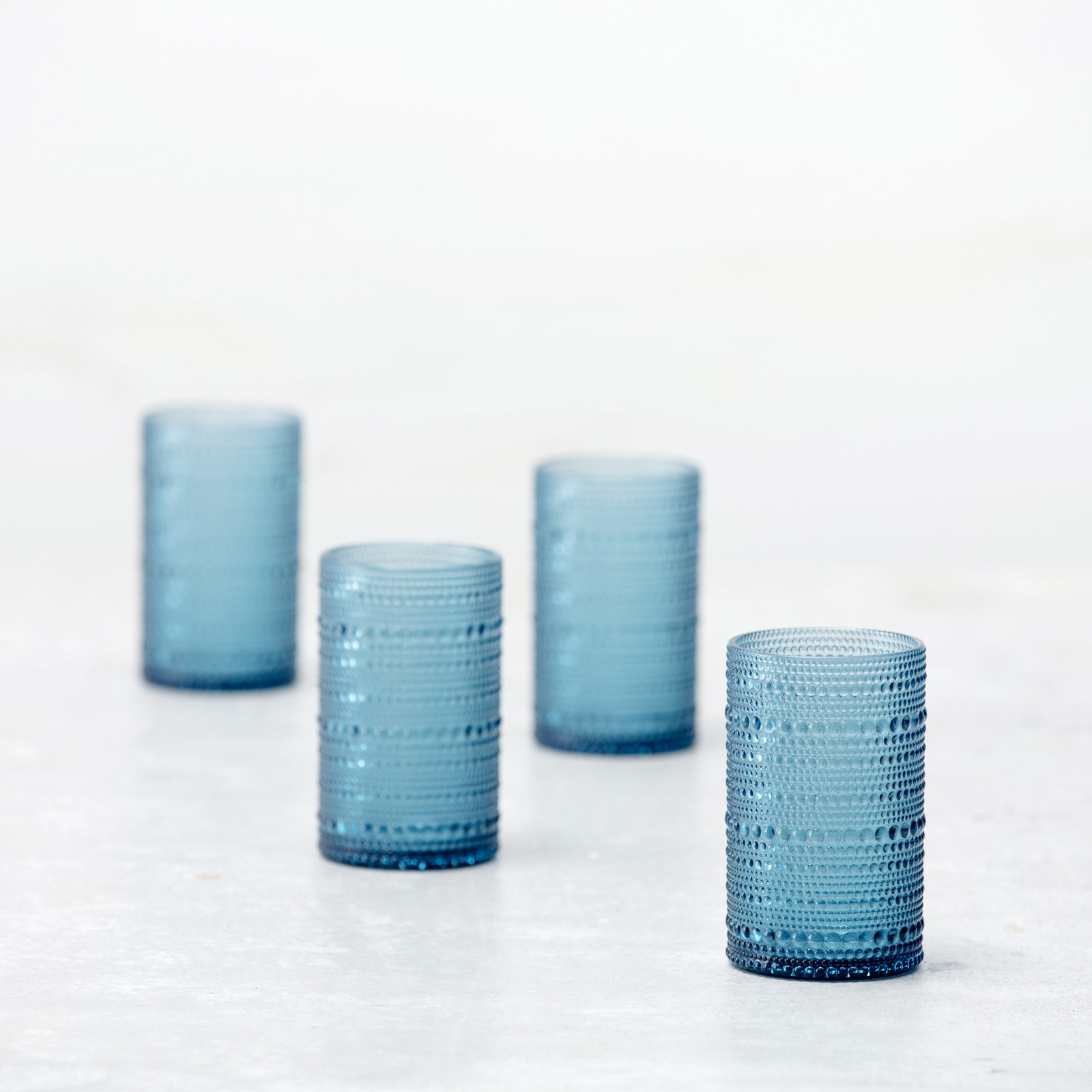 Fortessa Orbetto Outdoor CoPolyester, Double Old Fashioned (Set of 4), Cornflower Blue, 13