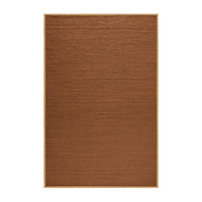 Machine Washable Solid Brown Area Rug
