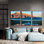«Noway», art mural sur toile encadré pour le salon, la chambre à coucher, belle nature, paysage de Norvège, impressions sur toile pour la décoration de la maison moderne prête à être accrochée - panneaux de 24 po x 36 po x 3 po