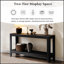Console de style campagne moderne Mirod, design minimaliste élégant avec placage en bois de qualité supérieure et coins arrondis pour une décoration polyvalente-631606975