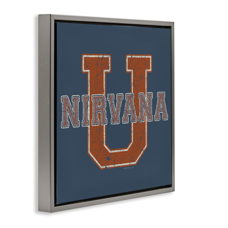 Art mural en toile Nirvana, Cadre flottant gris lustré, H 25 po x l 25 po
