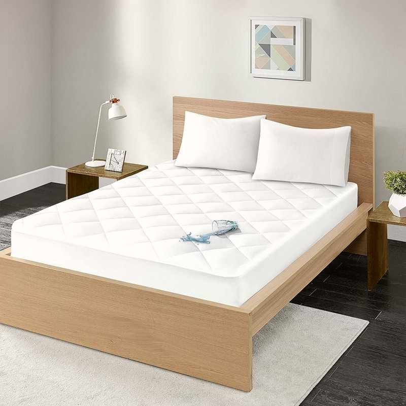 Protège-matelas imperméable en satin de coton 300 fils, Simple, 12.1"