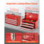 Boîte à outils Boîte à outils portative en métal 20,5 pouces avec 3 tiroirs-111132249