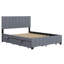 Lit plateforme tapissier avec 2 tiroirs et lit gigogne-115709513