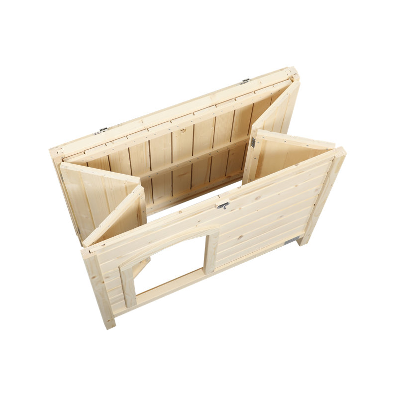Maison pour chat pliante Tucker Murphy Pet ™, aucun outil requis pour l'assemblage, meubles pour maison de chat, niche intérieure pour petit chien, L 30 po x l 21 po x H 24,5 po.