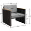 Fauteuil d'extérieur en métal avec coussins Tracee-119342291