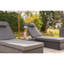 Tyndale 195cm Long Reclining Single Sun Lounger with Cushions and Table-411703438-411703439