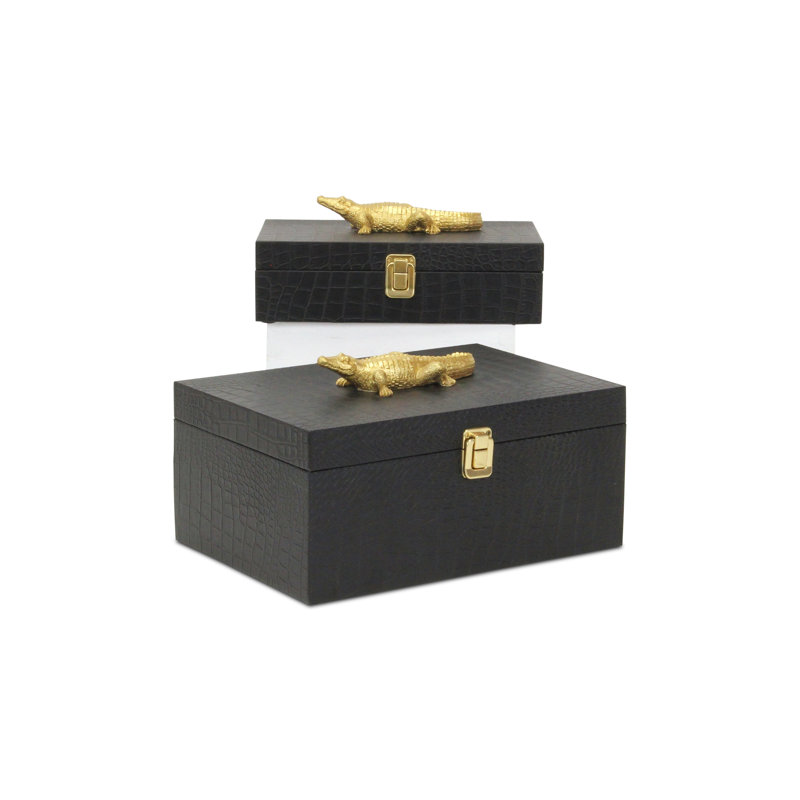 Ensemble de boîtes rectangulaires Canorus, Noir, noir, noir, noir