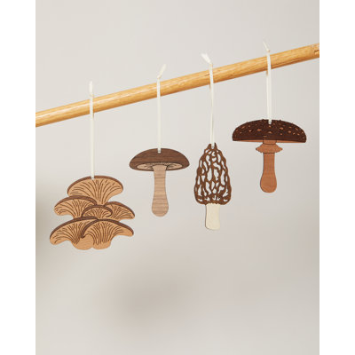 Handmade Wood Shatterproof Holiday Shaped Ornament