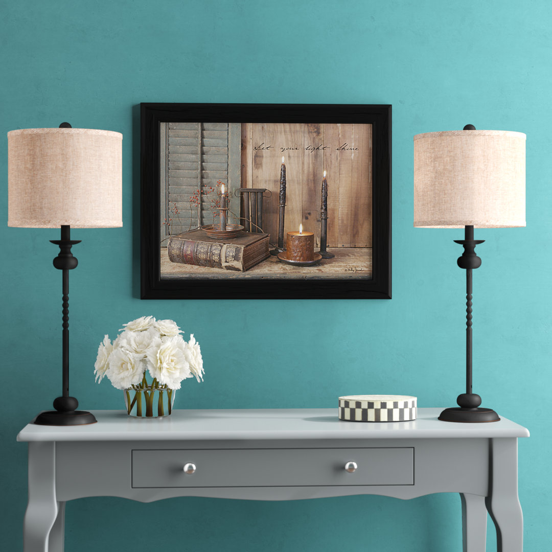 Let Your Light Shine Framed Wall Art for Living Room, Home Wall Decor Framed Print by Billy Jacobs Winston Porter