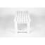 Banc Adirondack sans dossier avec texture en bois, siège en bois de poly pour patio, cour arrière, balcon, résistant aux intempéries avec protection contre les rayons UV-1699215861
