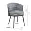 Ensemble de 2 chaises de salle à manger d'extérieur en métal l 23 po x P 23,6 po x H 29,1 po Christopher Knight Home