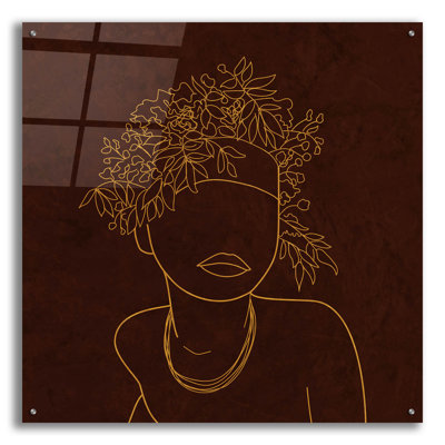 Art africain en verre, collection «Afrique» par Sabrina Balbuena, art mural en verre, 12 po x 12 po