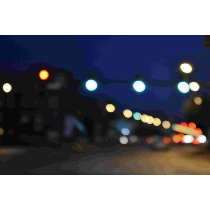 Bokeh abstrait I, H 8 po x l 12 po