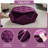 Purple, Polygon Diamond , Velvet Footrest, Multi - Purpose, Storage , Living Room Purple Ideal For Bedroom Seating And Storage, 34"L X 30.5"W 13.5"H-564393578