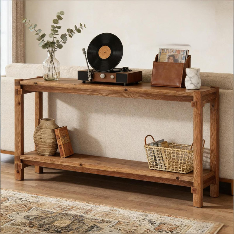 Couch Side Table,Console Table,Entryway Table,2Tier Foyer Table