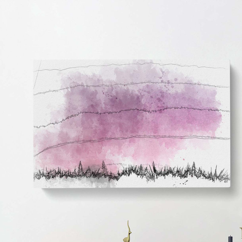Sunset In Itaici Brazil In Abstract - Wrapped Canvas Print, 60cm H x 91cm W x 3cm D