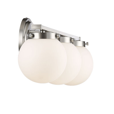 Finian 3-Light Dimmable Steel Vanity Light