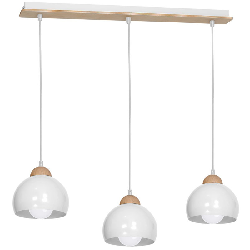 Pershing 3 - Light Dome Pendant, White