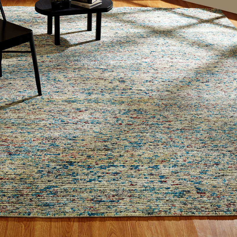 Nysret Hand Knotted Area Rug, Rectangle 3' x 5'