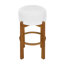 Tabouret de bar en bois massif Sekil-1914835556