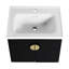 Meuble-lavabo mural 60 po avec placard - couleur châtaignier noir, apparence moderne couleur châtaignier, look-2002374809