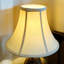 Faux Silk Bell Shaped Lampshade Fabric Bell Lamp Shade ( Screw On ) in Cream-1841651109