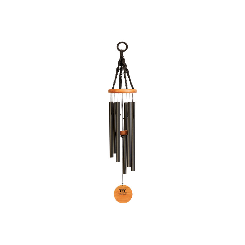 Abstract Wind Chime, Black