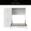 Lit escamotable avec casiers et armoires escamotables, blanc-532273402