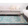 Tapis turquoise / gris Kalf