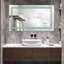Miroir de salle de bain sans cadre à DEL avec lumières, miroir de salle de bain mural avec anti-buée, multifonction, 3 lumières à intensité variable, fonction de mémoire-898602265-898602263