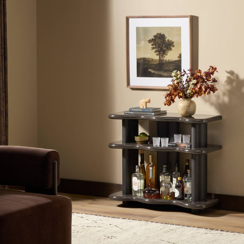 Salton Bookshelf-Worn Black Oak