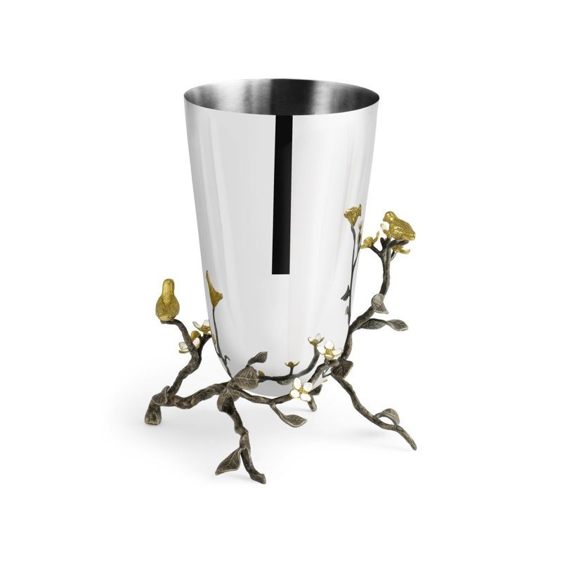 Lovebirds Handmade Table Vase, 11.75" H x 9.5" W x 8" D