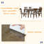 Ensemble de table à manger moderne 7 pièces avec 6 chaises rembourrées, ensemble de table à manger rectangulaire en bois pour 6 avec chaises, pour salle à manger, cuisine, restaurant