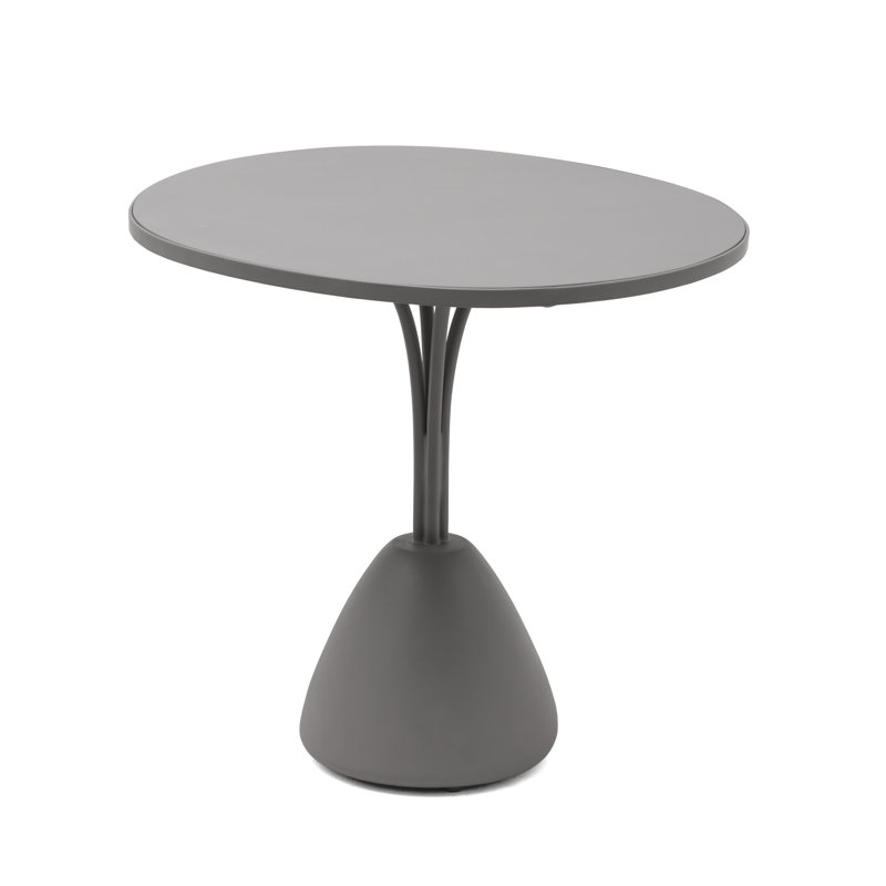 Forma Outdoor Oval Bistro Table, Black
