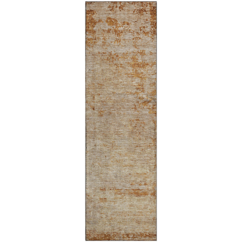 Premium Machine Washable Gurubaksh AMF1164 Abstract Rug, Runner 2'3" x 7'6"
