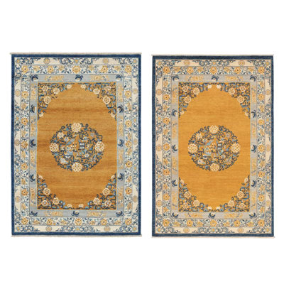 Art Deco Handmade Wool Area Rug