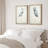 Blue Heron Bird Portrait Coastal Beach Decor - Framed Canvas Master Bedroom Wall Art Set 2 Print-457049678-457049650