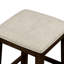 Table 4 pièces à hauteur de comptoir Donnabelle avec tabourets rembourrés en tissu-407130508