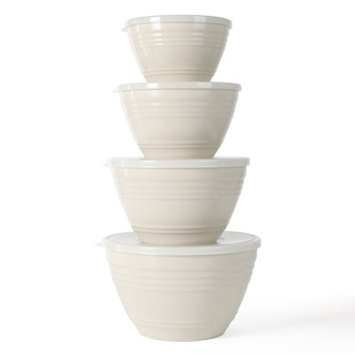 Ensemble de bols de rangement gigognes en plastique 8 pièces Martha Stewart