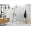 Illume 50 in. x 38.5 in. x 78 in. 90-degree Fully Frameless Wall Hinged Glass Shower Enclosure-1983816656