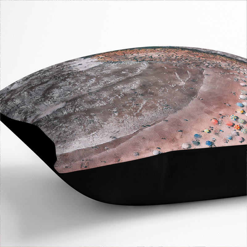 Square Cushion, 40cm H x 40cm W x 15cm D, Black
