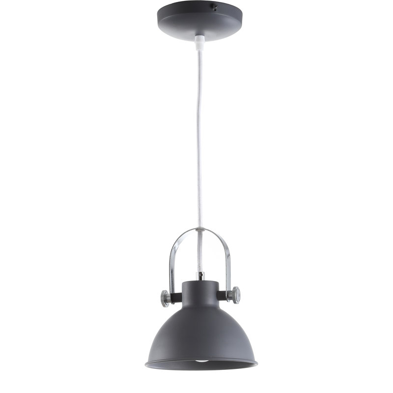 Hendry 1 - Light Single Pendant, Dark Gray