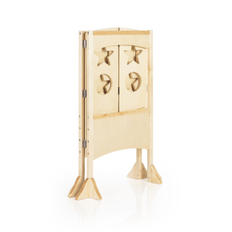 Natural Wooden Foldable Kitchen Helper Toddler Tower