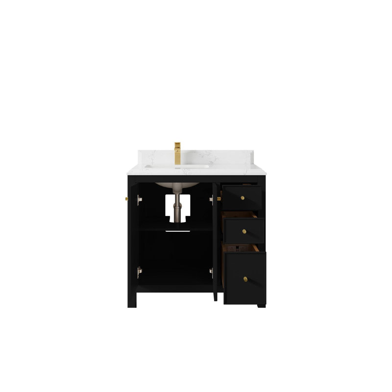 Meuble-lavabo simple 36 po avec plateau Chicago, Empira